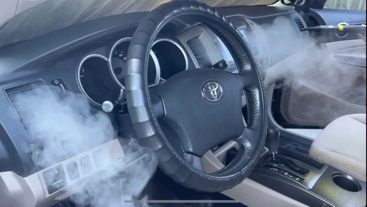 Car odor removal and reset treatment in Las Vegas by Platinum Detailing LV
